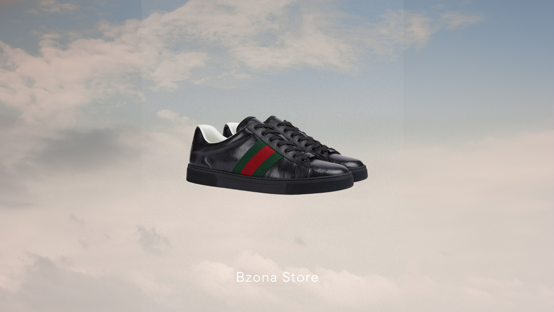 Gucci Ace GG-Crystal Canvas Sneakers - Black